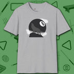 Howling Wolf T-Shirt, in Sport Grey color, billiards shirt, front view