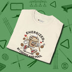 Energized By Coffee And T-Shirt, folded view, in Natural for shooters who dress like they play: sharp