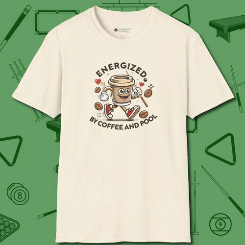 Energized By Coffee And T-Shirt, front view, in Natural built for bold breaks and quiet confidence