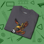 Fire Eagle T-Shirt, folded view, in Charcoal smart apparel for strategic players