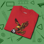 Fire Eagle T-Shirt, folded view, in Red strike fear with swagger and precision