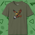Fire Eagle T-Shirt, front view, in Military Green what champions wear between racks