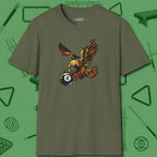 Fire Eagle T-Shirt, front view, in Military Green what champions wear between racks