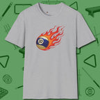 Firestorm Break T-Shirt, in Sport Grey color, billiards shirt, front view