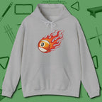 Firestorm Break Hoodie, in Sport Grey color, billiards shirt, front view
