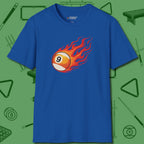 Firestorm Break T-Shirt, in Royal color, billiards shirt, front view