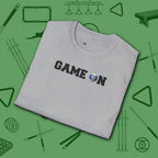 Game On T-Shirt, in Sport Grey color, billiards shirt, folded view