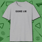 Game On T-Shirt, in Sport Grey color, billiards shirt, front view