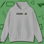 Game On Hoodie, in Sport Grey color, billiards shirt, front view