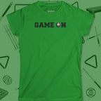 Game On Eight Ball Women's Cut T-Shirt in Irish Green