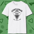 Gentleman Club T-Shirt, front view, in White styled to dominate from rack to run-out