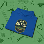 Get Felt Up Billiards Hoodie, folded view, in Royal a clean fit for the dirtiest safeties
