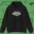Golden Era Pool Crew Hoodie, in Black color, billiards hoodie, front view