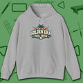 Golden Era Pool Crew Hoodie, in Sport Grey color, billiards hoodie, front view