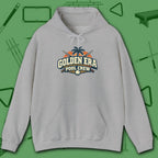 Golden Era Pool Crew Hoodie, in Sport Grey color, billiards hoodie, front view