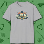 Golden Era Pool Crew T-Shirt, in Sport Grey color, billiards shirt, front view