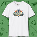 Golden Era Pool Crew T-Shirt, in White color, billiards shirt, front view