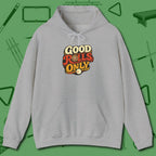 Good Rolls Only Hoodie, front view, in Sport Grey smart apparel for strategic players
