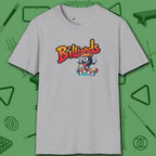 Graffiti Billiards T-Shirt, in Sport Grey color, pool shirt, front view