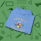 Happiness Is A Perfect Rack Hoodie, folded view, in Carolina Blue from chalk to clutch, look the part