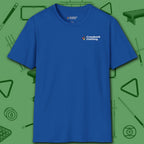 Hellfire Eight Ball T-Shirt, in Royal color, billiards shirt, front view