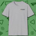 Hellfire Eight Ball T-Shirt, in Sport Grey color, billiards shirt, front view