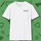Hellfire Eight Ball T-Shirt, in White color, billiards shirt, front view