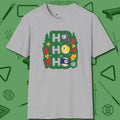 Ho Ho Ho Billiards T-Shirt, front view, in Sport Grey look good while calling your pocket
