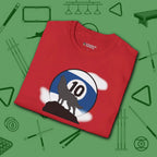 Howling Wolf T-Shirt, in Red color, billiards shirt, folded view