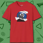 Howling Wolf T-Shirt, in Red color, billiards shirt, front view
