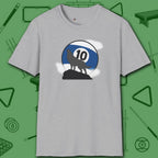 Howling Wolf T-Shirt, in Sport Grey color, billiards shirt, front view