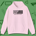 Hustler Grind and Shine Hoodie, front view, in Light Pink make every shot — and outfit — count