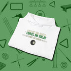 I Have No Idea What I'm Doing Hoodie, folded view, in White designed for dead stroke and deadpan looks