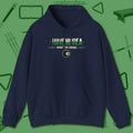 I Have No Idea What I'm Doing Hoodie, front view, in Navy clean lines for dirty minds