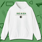I Have No Idea What I'm Doing Hoodie, front view, in White break, run out, turn heads — repeat