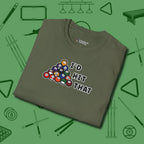 I'd Hit That - Funny T-Shirt, folded view, in Military Green your secret weapon off the table