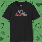 I'd Hit That - Funny T-Shirt, front view, in Black cool enough for a corner pocket finish