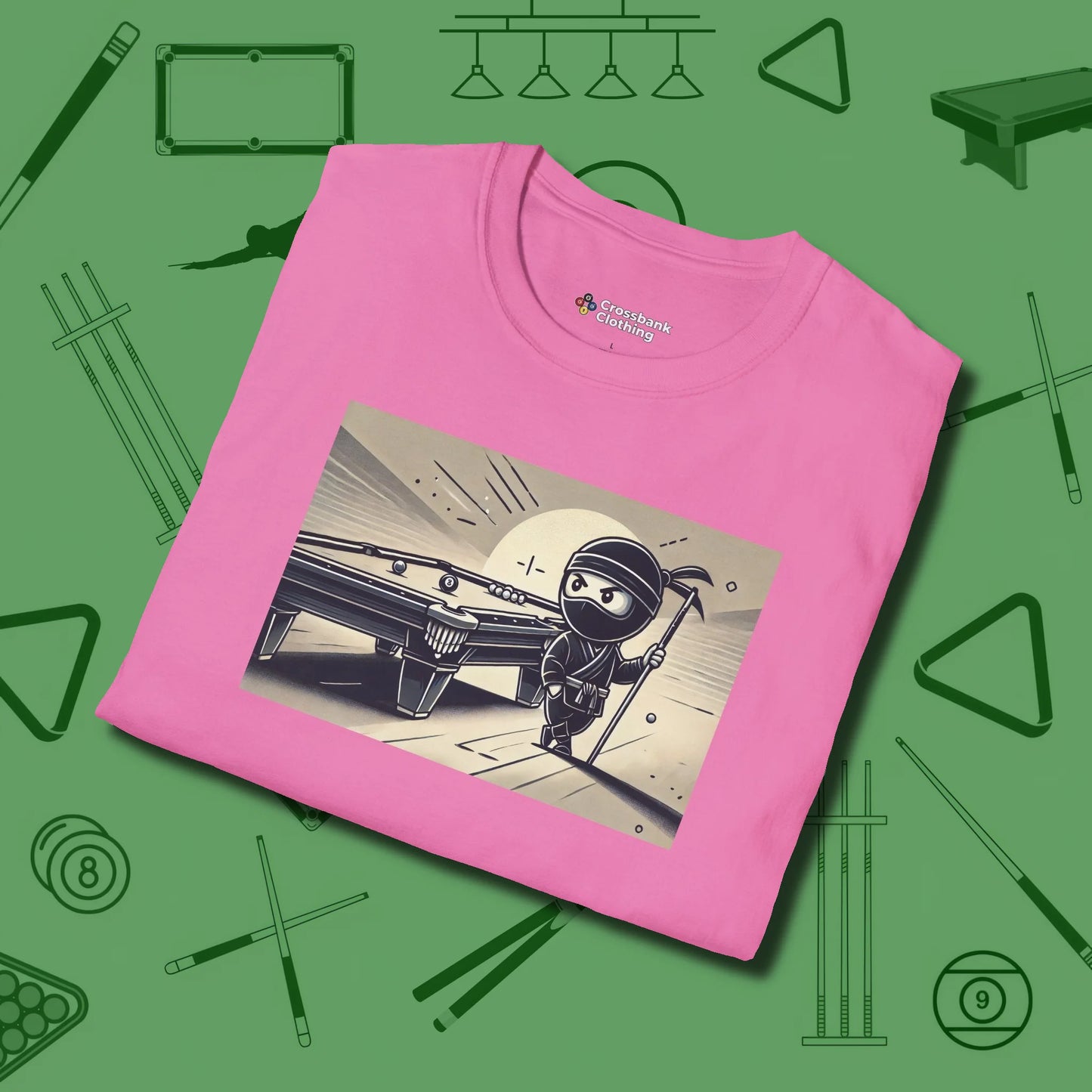 Irate Ninja Pool T-Shirt
