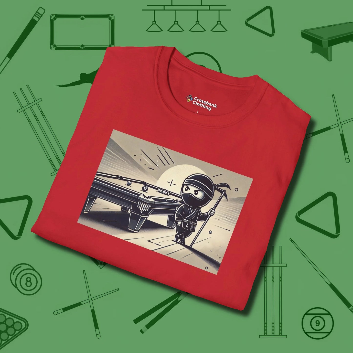 Irate Ninja Pool T-Shirt