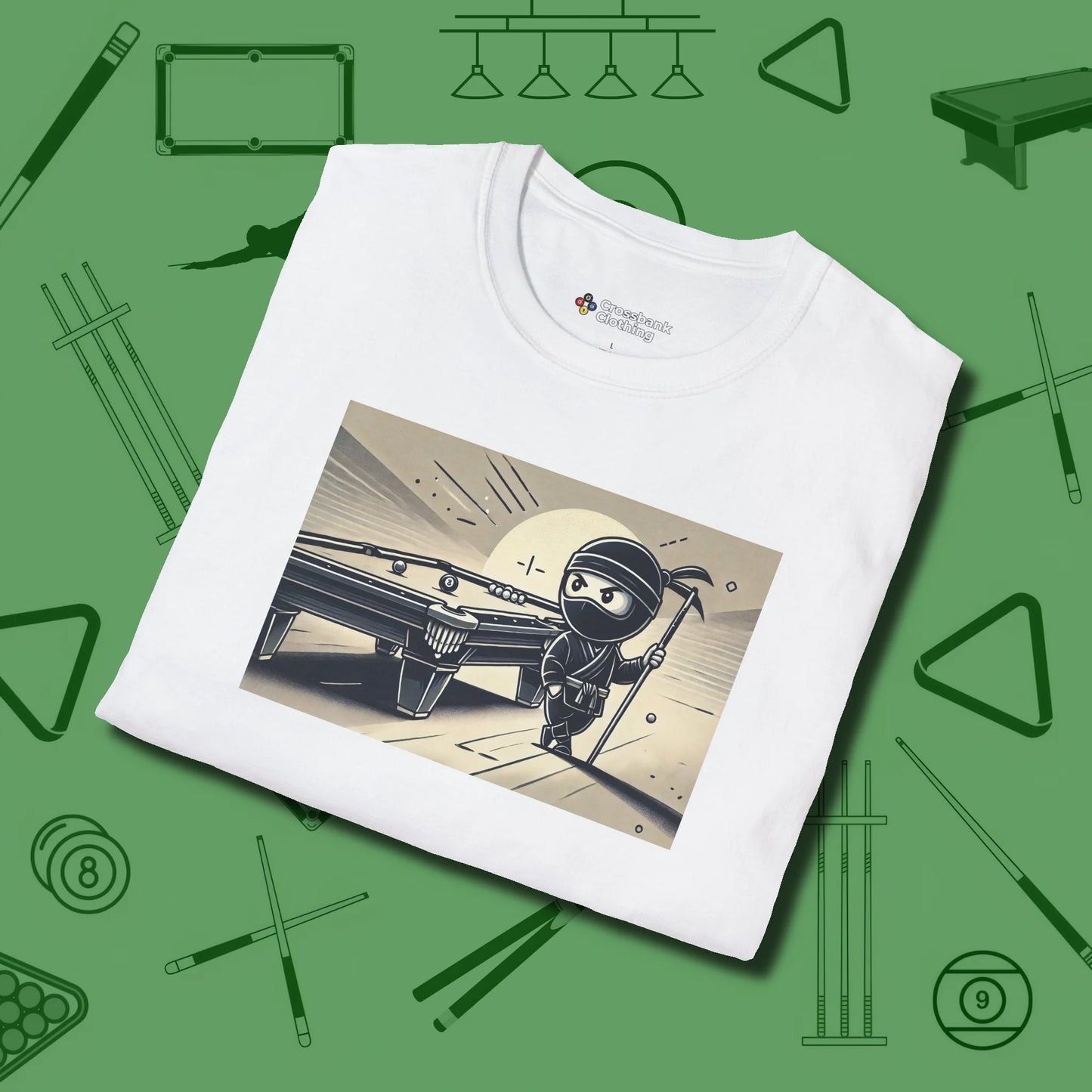 Irate Ninja Pool T-Shirt