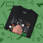 It Worked In My Head T-Shirt, folded view, in Black clean lines for dirty minds