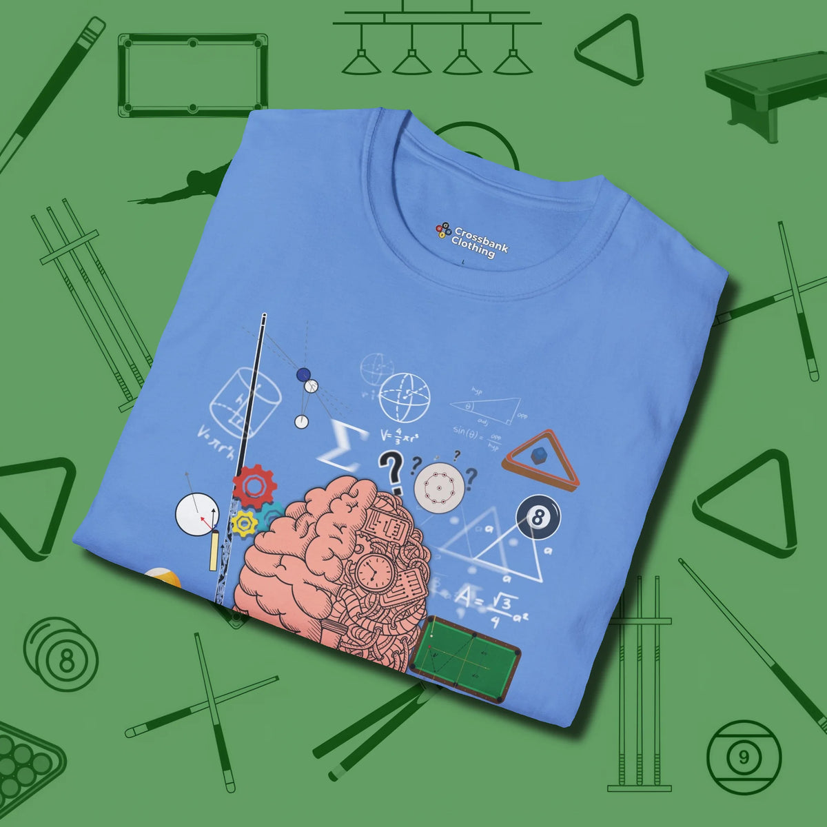 It Worked In My Head T-Shirt, folded view, in Carolina Blue because you don’t just play — you represent