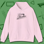 Lady Hustler Hoodie, in Light Pink color, billiards hoodie, front view