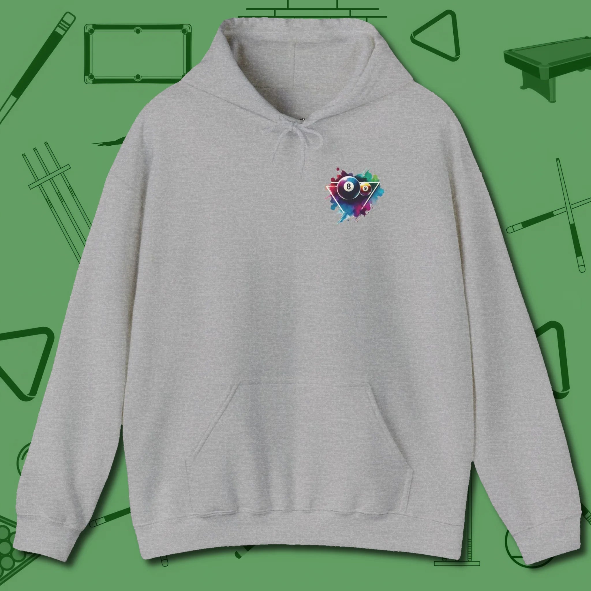 Lady Shooter Majesty Hoodie, front view, in Sport Grey clean position play