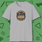 League Grinder T-Shirt, front view, in Sport Grey put your best game on display