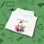 Like A Girl Hoodie, folded view, in White for players who live the game