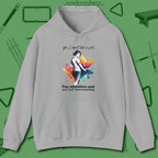 Like A Girl Hoodie, front view, in Sport Grey for hustlers who keep it honest