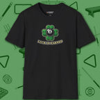 Luck Is Earned T-Shirt, in Black color, billiards shirt, front view