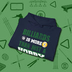 More Than A Hobby Hoodie, folded view, in Navy for players who live the game