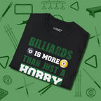 More Than A Hobby T-Shirt, folded view, in Black cue up respect every time you wear it
